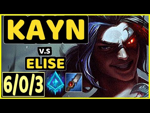 MAGIFELIX (KAYN) vs ELISE - 6/0/3 KDA JUNGLE GAMEPLAY - EUW Ranked GRANDMASTER