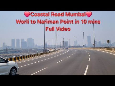 Coastal Road Mumbai full video Worli to Nariman Point #coastalroad #mumbai #trending #viral #video