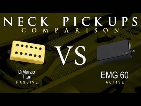 DiMarzio TITAN vs EMG 60 - Neck Pickup Guitar Tone Comparison Demo