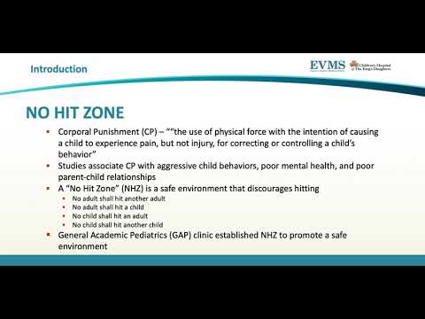 Thumbnail image of video presentation for Improving the Recognition of a "No Hit Zone" in a Pediatric Practice