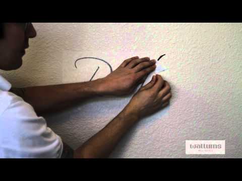 How to install large multi-piece wall decals