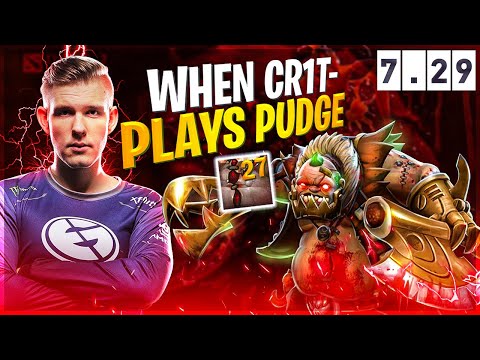 Cr1t plays Pudge in Pub Patch 7.29 | Best roamer and best hooks on Pudge |Gameplay Highlights Dota 2