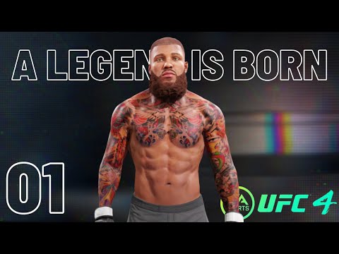 UFC 4 CAREER MODE #1 - A LEGEND IS BORN | EA SPORTS UFC 4 GAMEPLAY!