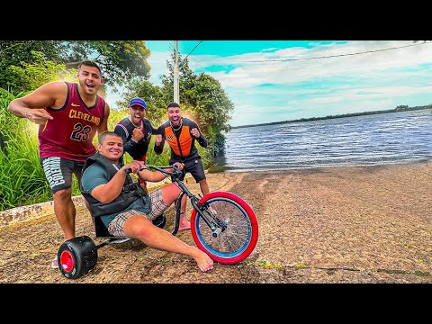 MY FRIENDS AND I WENT DOWN THE RIBBON ON A TRIKE! - HE GAVE UP