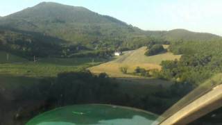 preview picture of video 'Landing at private runway near Albe (Alsace, France)'