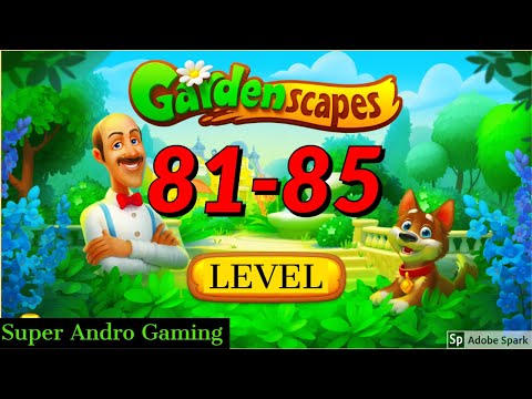 GARDENSCAPES level 81-85 gameplay 81 82 83 84 85