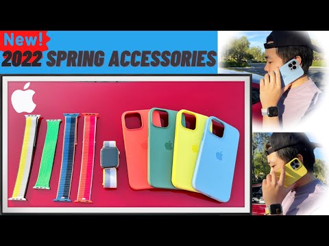 2022 iPhone 13 Pro Max Official Apple Spring Silicone Cases & All Spring Apple Watch Sport Loops!