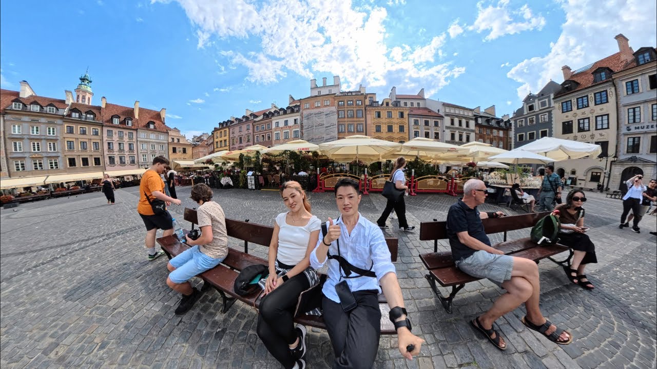 【初海外ライブ】ダンス留学中のポーランド🇵🇱ワルシャワ世界遺産から生配信