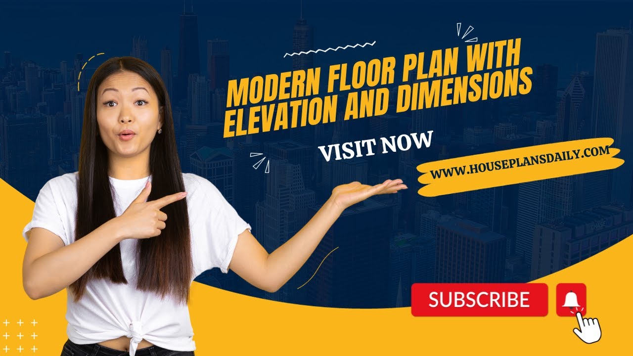 Modern Floor Plans with Elevation Designs and Dimensions