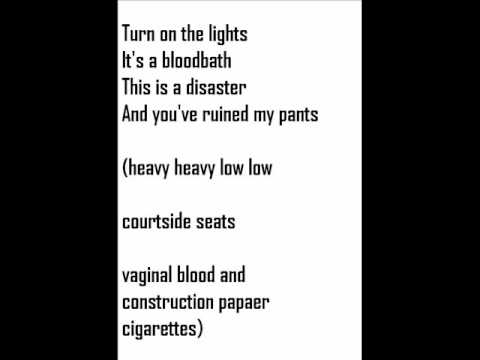 Heavy Heavy Low Low - Vaginal Blood and construction paper cigarettes