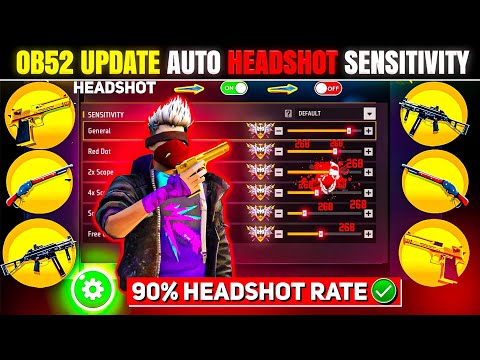 Free Fire Auto Headshot Trick 2026 Sensitivity | 2gb, 4gb, 6gb Ram Headshot Sensitivity Setting