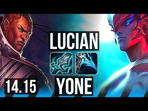 LUCIAN vs YONE (MID) | 11/0/4, Legendary | NA Master | 14.15