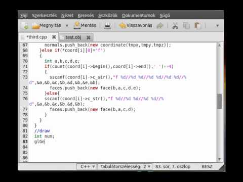 OpenGL (SDL,C++) tutorial 8 - Simple wavefront (.obj) model loader (part 3)