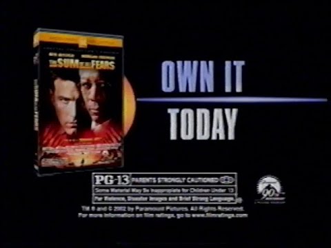 Sum of all Fears DVD Commercial (2002)