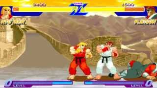 Street Fighter Alpha - Dramatic Battle (2 Vs. 1)