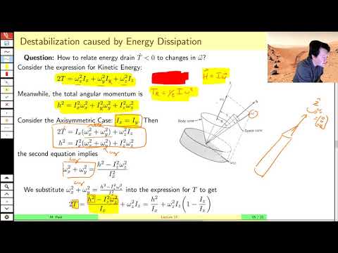 AEE 462 Lecture 17b - Energy Dissipation and Spin Stability about the Minor Axis