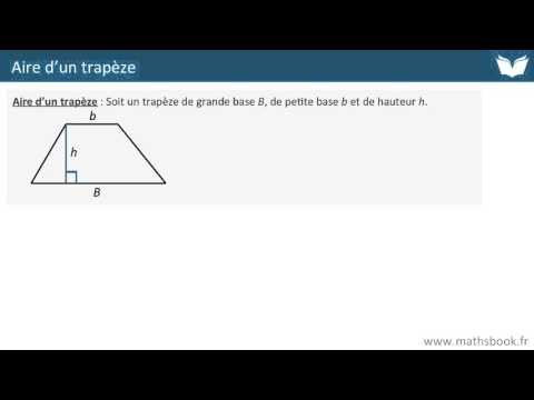 Aire d'un trapèze - Cours de maths