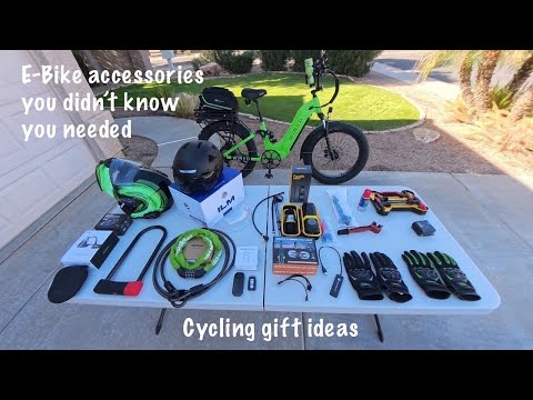 E-Bike accessories you didn't know you needed. Cycling gift ideas.
