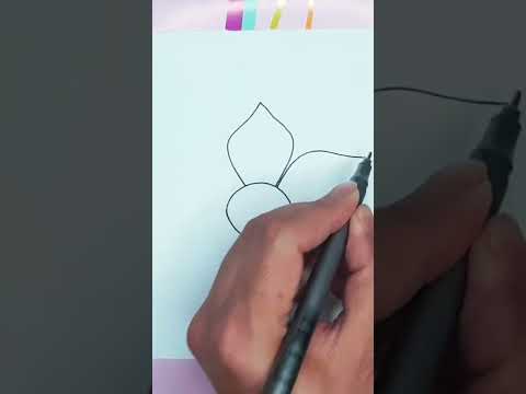 comment dessiner une fleur facile