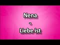 Liebe Ist Nena Mit Text