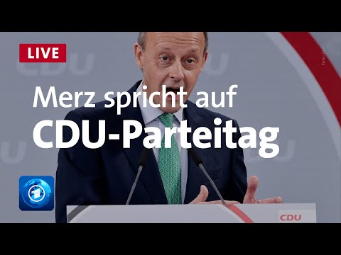 Friedrich Merz redet auf dem digitalen CDU-Parteitag