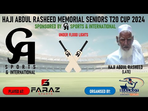 NIKI SENIORS vs ZAHOOR SPORTS || HAJI ABDUL RASHEED MEMORIAL SENIORS T20 CUP 2024