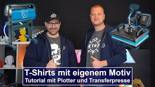 [VEVOR] Eigene T-Shirts mit Plotter und Transferpresse [Tutorial][4K]