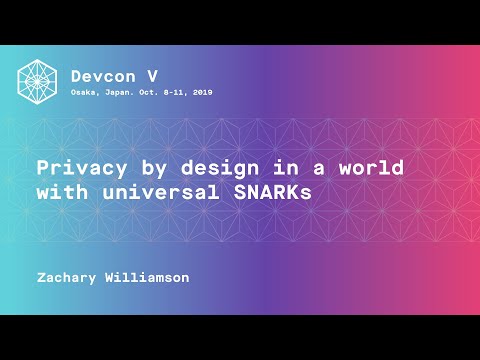 Privacy by design in a world with universal SNARKs preview