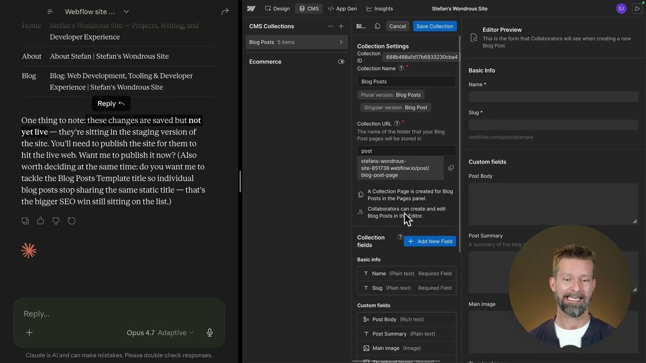Manage Webflow with AI: Things you can do with Webflow MCP and Claude