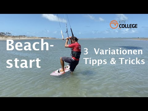 Kitecollege Beachstart beim Kitesurfen I Tipps und Tricks beim lernen VDWS Level 5
