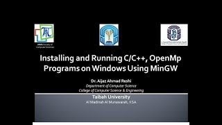 Download the video "Lecture 0: Installing  OpenMP on Windows using MinGW  without Visual Studio"