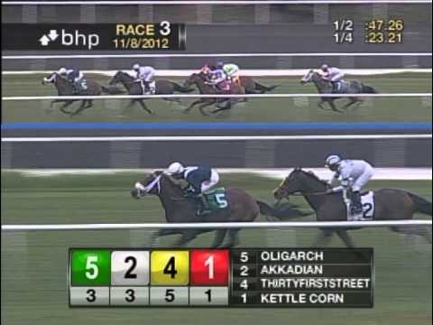 Favored Kettle Corn Wins Opening Day Feature