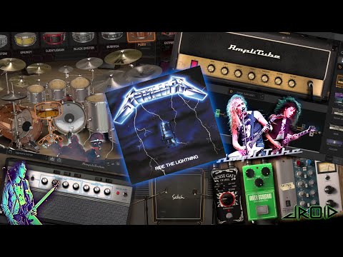 METALLICA RIDE THE LIGHTNING Guitar Tone, Bass & Drum w/ IK Multimedia Plugins AMPLITUBE & MODO DRUM