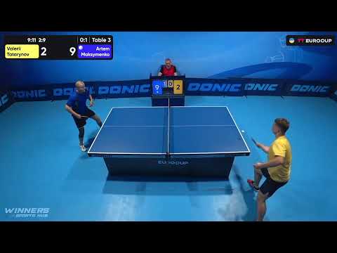 18:25 Valerii Tatarynov - Artem Maksymenko 12.09.2023 TT Euro.Cup Ukraine Star. Table 3