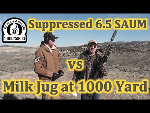 Custom 6.5 SAUM vs Milk Jug at 1000 yards LRSU Milk Jug Challenge Tom Bryant