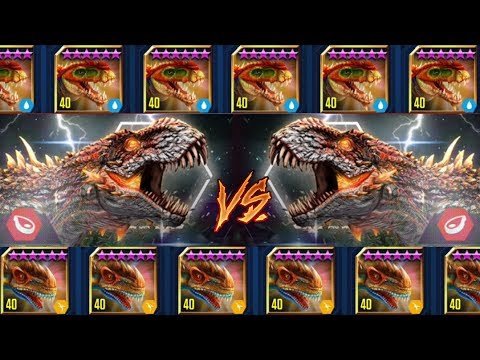 Alpha 06 VS Gorgosuchus and Metriaphodons - Jurassic World The Game