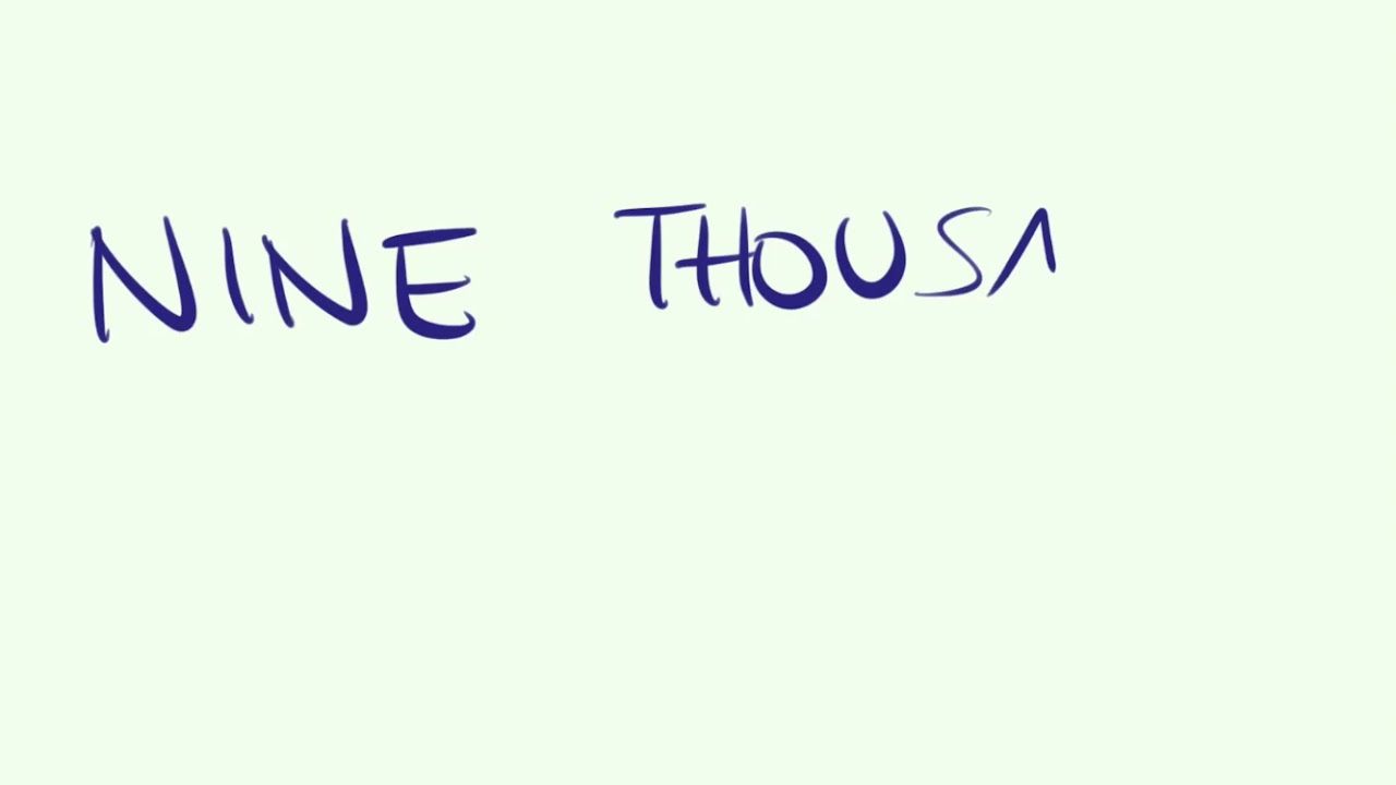 Co?mo se escribe 9000 en INGLE?S - Los NÚMEROS en INGLÉS