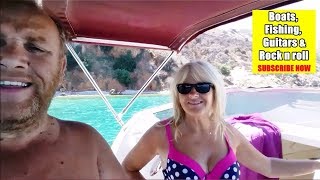 Organising the boat & warming up Yamaha 9.9 hp auxilary engine
