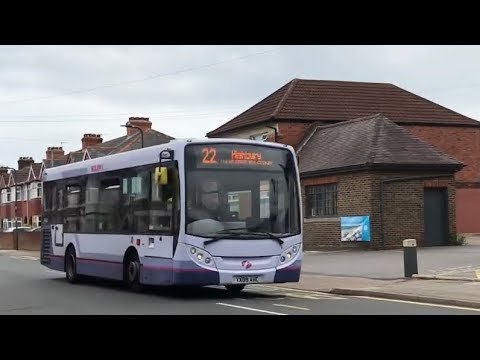 *Kickdown Revs* 44916 First Solent ADL E200 Dart On Route 22 To Highbury