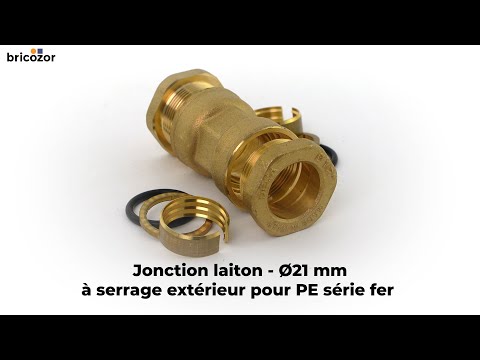Jonction laiton à serrage extérieur pour PE série fer SFERACO