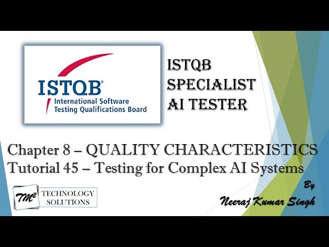 ISTQB AI Tester Introduction to the Course AI Tester Certification ISTQB Tutorials