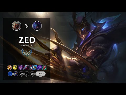 Zed Jungle vs Rek'Sai - EUW Challenger Patch 12.11