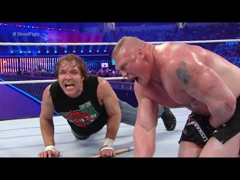 Brock Lesnar vs Dean Ambrose:Wrestlemania 32 + Entrance