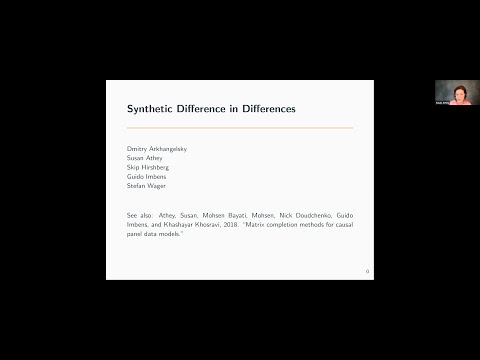 Susan Athey: Synthetic Difference in Differences