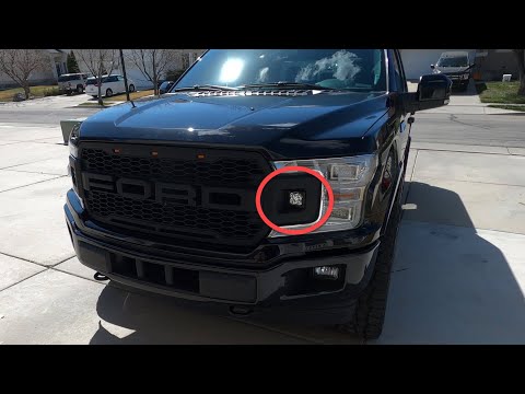 2018-2020 F-150 LED Light Install In Raptor Grill