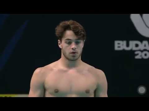The Handsome & Controversial Diver - Mateo Bouyer Best Dive @ Qualifying #olympics #diving #France