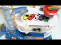 Play With Toy Cars On A Giant Tomica Playset And A Tayo Parking Garage