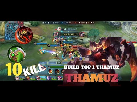 AUTO MANIAC!! OP THAMUZ DENGAN ITEM INI, HYPER 10 KILL ~ MLBB