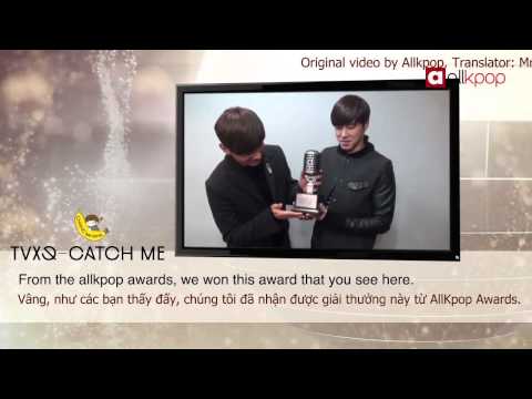 [Vietsub] Winners of the 2012 allkpop awards presented by Naver BAND! - TVXQs cut