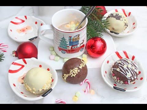 Hot Chocolate Bombs  - Heiße gefüllte Schokoladenkugeln selber machen